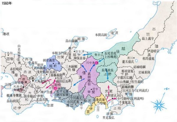 Map of Japan during the feudal era- many countries, one great land